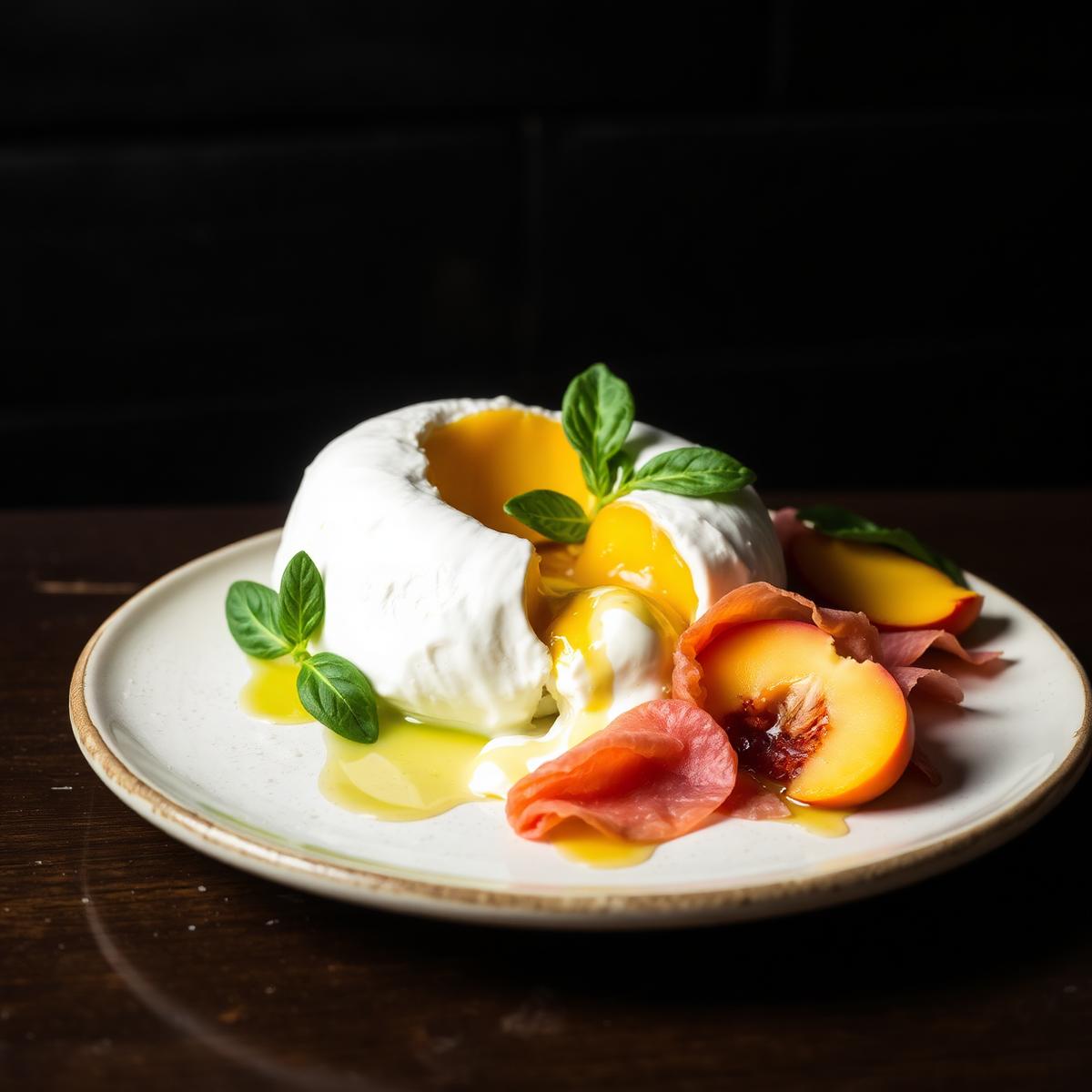 Burrata & Peach